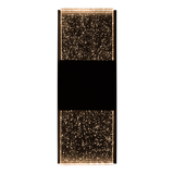 LR40392 17-inch black bubble glass up + downlight designer LED wall sconce with CCT selectable lighting