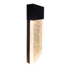 LR40393 14-inch black bubble glass vertical designer LED wall sconce with CCT selectable lighting