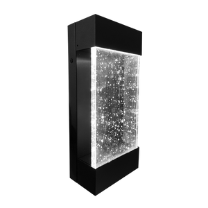 LR40395 12-inch black bubble glass up + downlight designer LED wall sconce with CCT selectable lighting - Available at Electrical Marketplace