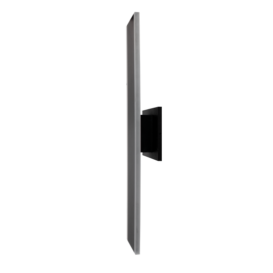 24-inch black indirect outdoor LED wall sconce with 5CCT selectable lighting