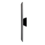 24-inch black indirect outdoor LED wall sconce with 5CCT selectable lighting