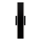 24-inch black indirect outdoor LED wall sconce with 5CCT selectable lighting