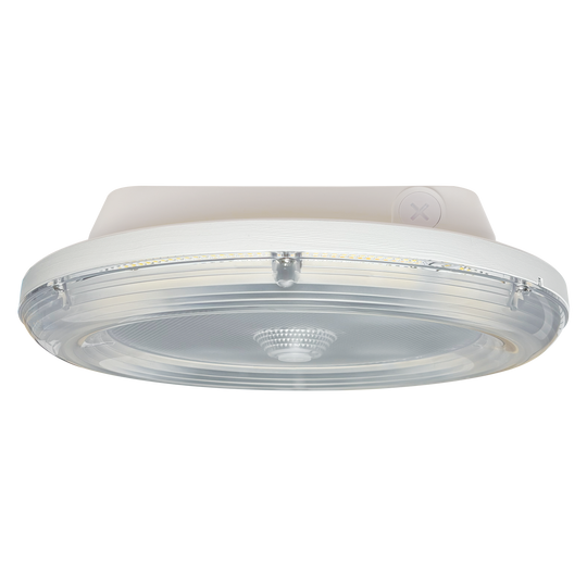 100W Round Garage Canopy | 12,000 Lumens Max | CCT Selectable | Luxrite LR40720