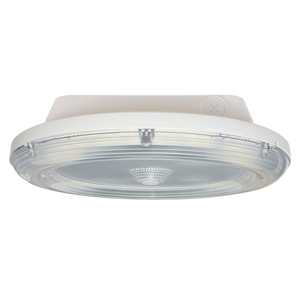 100W Round Garage Canopy Sensor Ready | 12,000 Lumens Max | CCT Selectable | Luxrite LR40720 - Available at Electrical Marketplace