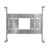 LR41013-universal-square-new-construction-mounting-plate-galvanized-steel
