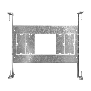 LR41013-universal-square-new-construction-mounting-plate-galvanized-steel - Available at Electrical Marketplace