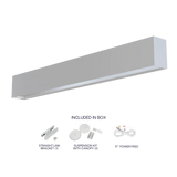 LR42605 2-foot architectural linkable linear LED fixture in white, up/down selectable