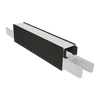 LR42608 black Architectural Linkable Linear 9-inch Connector for commercial linear lighting installations