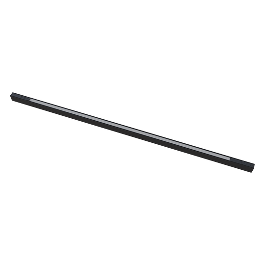 Black 8' selectable CCT and wattage up/down LED linear luminaire