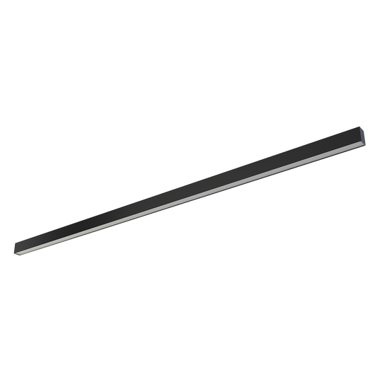 8-foot black architectural linkable linear LED fixture LR42616