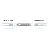 LR42618 black Architectural Linkable Linear 4-inch Connector for commercial linear lighting installations