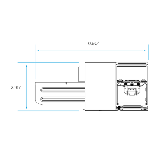 LR42623 Architectural Linkable Linear L-Connector in black for corner and angular linear lighting designs