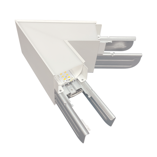 V60º Connector Architectural Linear Linkable | 3-CCT Selectable | 120/277V | Luxrite LR42626/27