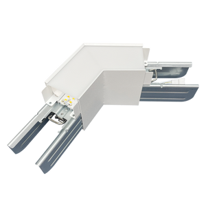 LR42628 Architectural Linkable Linear V120° Connector in white finish for 120-degree lighting transitions - Available at Electrical Marketplace