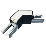 LR42629 Architectural Linkable Linear V120° Connector in black finish for modular linear lighting systems