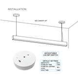Architectural Linkable Linear Motion Sensor Canopy (LR42636) in white for automatic lighting control