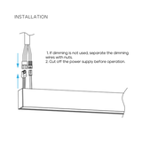 Architectural Linkable Linear 10' Wire Extender in white (LR42635) and black (LR42637) for linear lighting systems