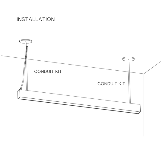 Organize and protect electrical connections with the Architectural Linkable Linear Conduit Kit (LR42638). White finish, designed for seamless integration with linkable linear fixtures.