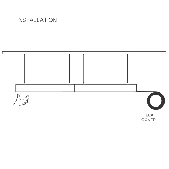 100-foot milky polycarbonate flexible cover for architectural linkable linear lighting – LR42645.