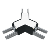 LR42650 black Architectural Linkable Linear Y-Connector for modular commercial linear lighting
