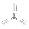 LR42651 white Architectural Linkable Linear Y-Connector for linkable linear lighting systems