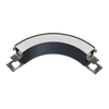 black LED arc connector LR42681 for linkable linear ceiling lighting design