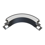 black LED arc connector LR42681 for linkable linear ceiling lighting design