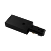 H-Track Power End Connector LR43815 in black finish for single-circuit track systems