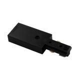 H-Track Power End Connector LR43815 in black finish for single-circuit track systems