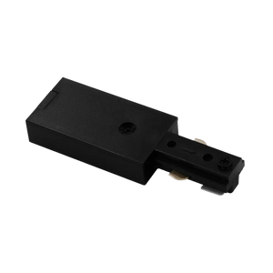 H-Track Power End Connector LR43815 in black finish for single-circuit track systems - Available at Electrical Marketplace
