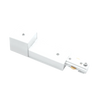 H-Track live end conduit fitter LR43819 in white for H-Type 3-wire track systems