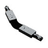 H-Track flexible connector LR43821 in black for single-circuit 3-wire track systems