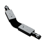 H-Track flexible connector LR43821 in black for single-circuit 3-wire track systems