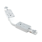 H-Track flexible connector LR43822 in white for H-Type 3-wire track lighting