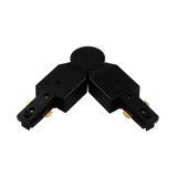 H-Track adjustable connector LR43824 in black for 3-wire single-circuit track lighting