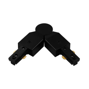 H-Track adjustable connector LR43824 in black for 3-wire single-circuit track lighting - Available at Electrical Marketplace
