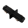 H-Track mini straight connector LR43830 in black for single-circuit track lighting