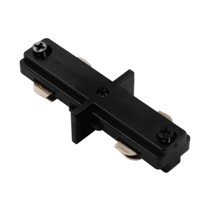 H-Track mini straight connector LR43830 in black for single-circuit track lighting - Available at Electrical Marketplace