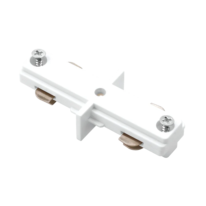 H-Track mini straight connector LR43831 in white for H-Type single-circuit track systems