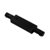H-Track straight connector LR43833 in black for single-circuit 3-wire track systems