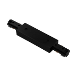 H-Track straight connector LR43833 in black for single-circuit 3-wire track systems