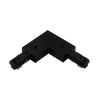 H-Track L connector LR43836 in black for single-circuit 3-wire track systems