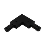 H-Track L connector LR43836 in black for single-circuit 3-wire track systems