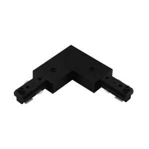 H-Track L connector LR43836 in black for single-circuit 3-wire track systems - Available at Electrical Marketplace