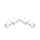H-Track L connector LR43837 in white for H-Type single-circuit track lighting