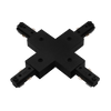 H-Track X connector LR43842 in black for single-circuit 3-wire track systems