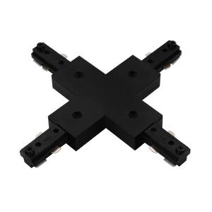 H-Track X connector LR43842 in black for single-circuit 3-wire track systems - Available at Electrical Marketplace