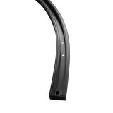 LR43847 black 2-foot curved H-type single circuit 3-wire surface mount track