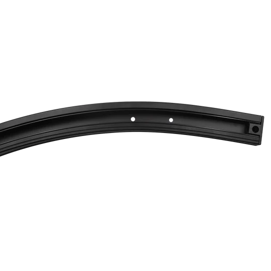LR43847 black 2-foot curved H-type single circuit 3-wire surface mount track