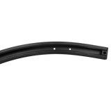 LR43847 black 2-foot curved H-type single circuit 3-wire surface mount track